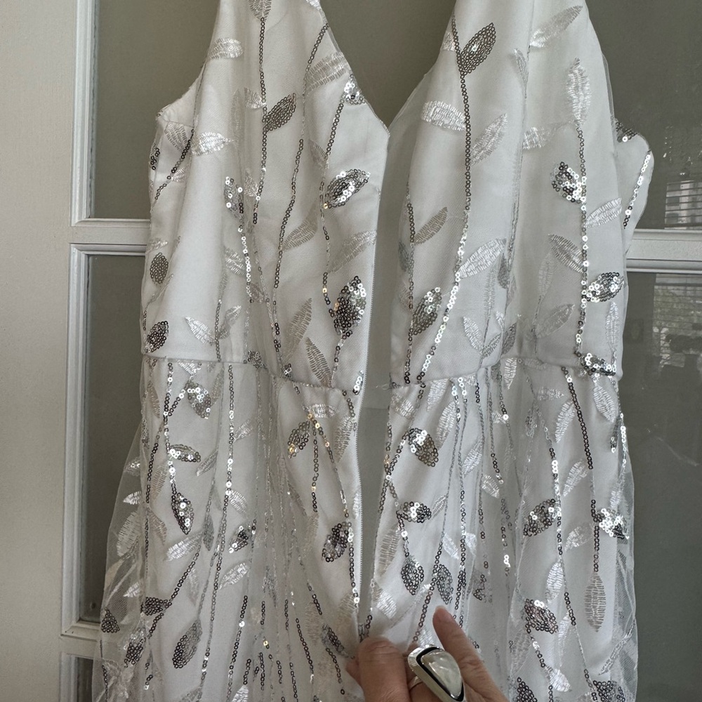 Elegant White Wedding or Evening Gown - Picture 3 of 3